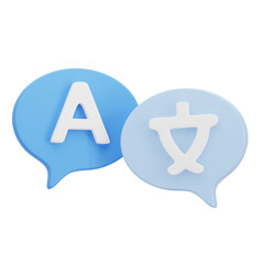 3d language translation icon © IWayan