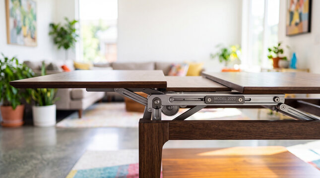 A Transformable Table With 2027 Mechanism Blurred Room Bri