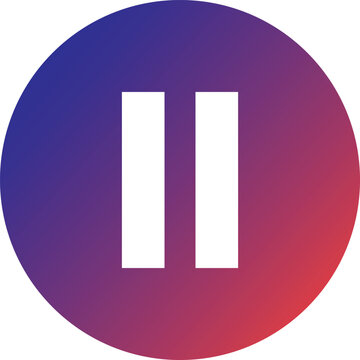 pause button gradient with graidient 