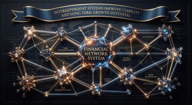 Interconnected Financial Network System Enhancing Global Stability and Growth