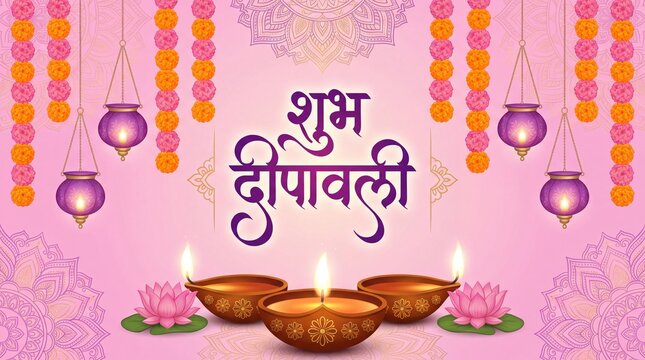 Vector illustration for Happy Diwali greeting