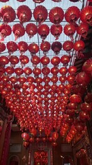 red chinese lanterns © Chanikan