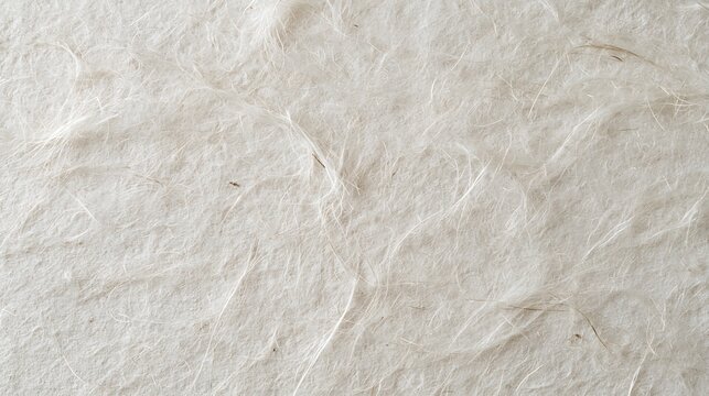 White handmade paper texture with visible plant fiber plant background art