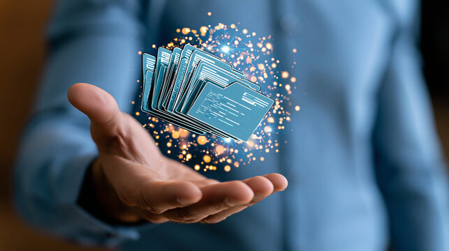Smart document management powered by artificial intelligence, automated file classification, intelligent search and digital workflow optimization, AI technology, data