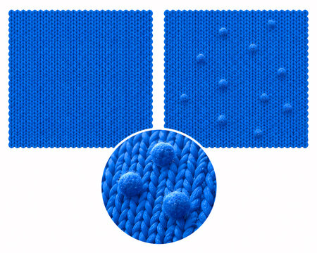 Fabric pilling surface test illustration