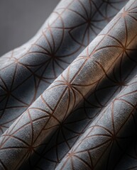 Obraz premium Geometric fabric folds with abstract repeating texture