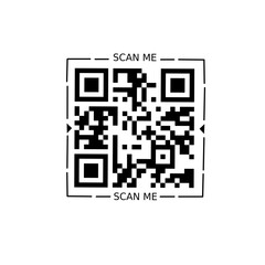 Fototapeta premium QR code scan me