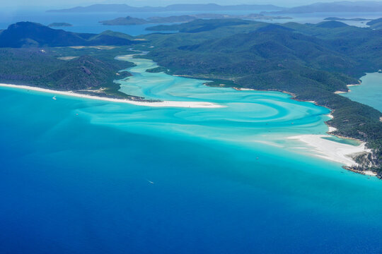 Whitsunday Islands National Park Hill Inlet aerial view