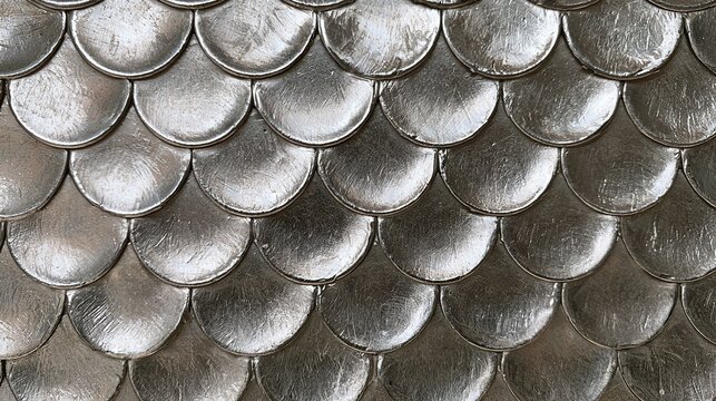 Embossed Fish Scale Metal Surface Texture