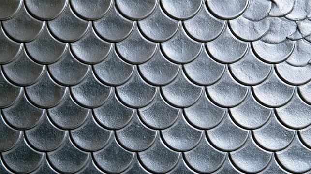 Embossed Fish Scale Metal Surface Texture