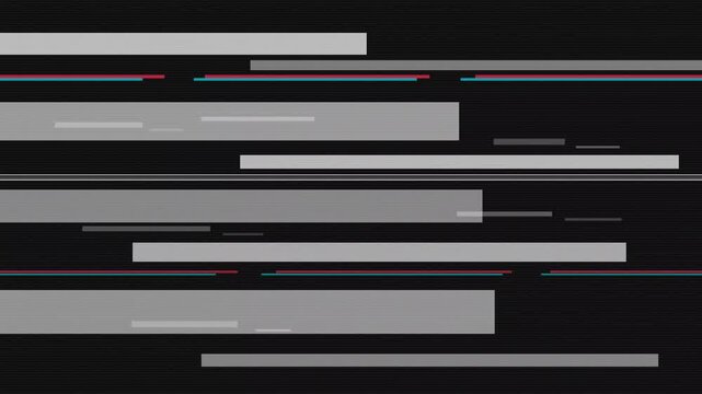 Abstract digital glitch background with horizontal lines and noise effect, distorted signal texture for modern technology design, data corruption concept