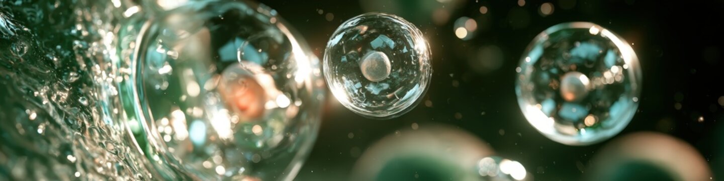 Lipid nanoparticles delivering medicine with glowing microscopic spheres merging with human cell wall in neon green and blue bioluminescence.