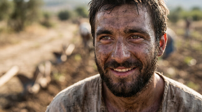 Jacob working tirelessly in the hot sun among the flocks, serving Laban seven years for the love of Rachel
