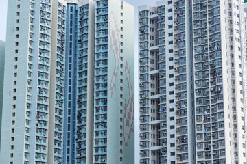 Modern apartment towers in hong kong © leungchopan