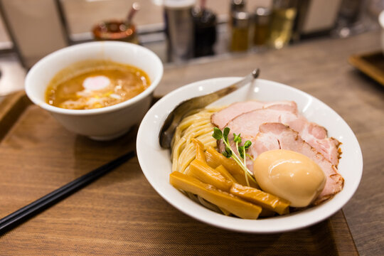 Close up of ramen bowl in Osaka Japan