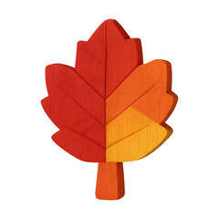 Fototapeta premium PNG Vibrant autumn leaf illustration