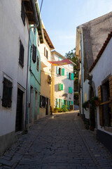Obraz premium Medieval Street in Motovun Old Town, Istria, Croatia