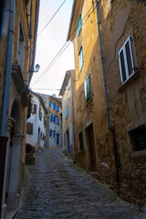 Obraz premium Medieval Street in Motovun Old Town, Istria, Croatia