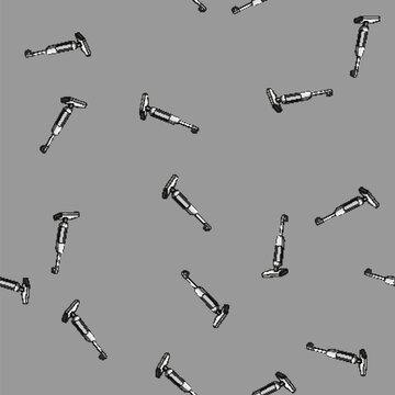 seamless pattern modern manual vacuum cleaner cartoon. service clean, woman room, cleaning dust modern manual vacuum cleaner sign vector