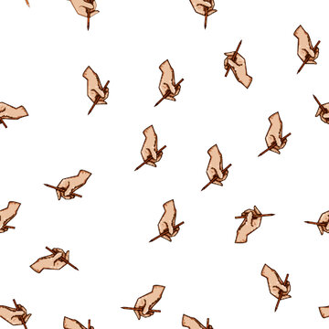 pattern Human hand holding a sharpened wooden pencil, illustrating concepts of creativity, education, learning, art, design, and developing ideas on a clean white background