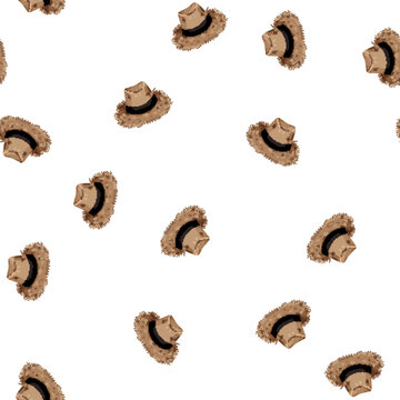 pattern traditional straw hat cartoon. traditional straw hat sign vector