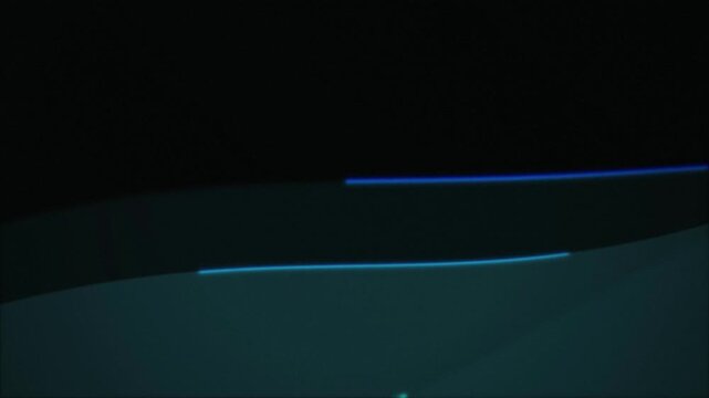 Glowing vector lines and curved planes shift in a seamless loop