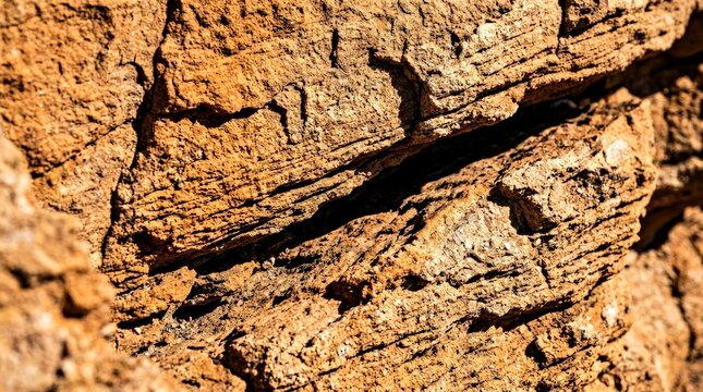 Weathered Tree Bark Showcasing Deep Cracks and Natural Texture Patterns