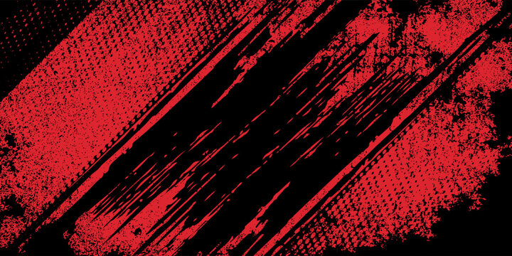 Black and red abstract grunge background with halftone style. grunge texture background.  football, basketball, baseball, tennis, rugby, bicycling design simple abstract modern. eps 10