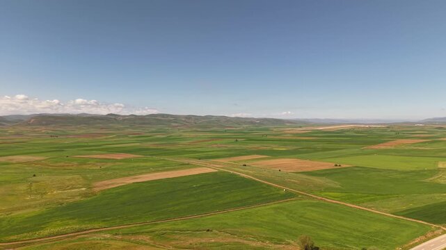 Breathtaking Aerial View of Ma&ccedil;ka's Mountain Landscapes and Lush Green Valleys, Trabzon, T&uuml;rkiye