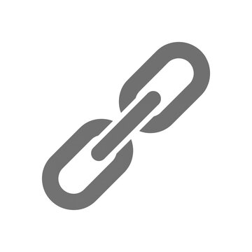 Simple chain symbol for networking and relationships