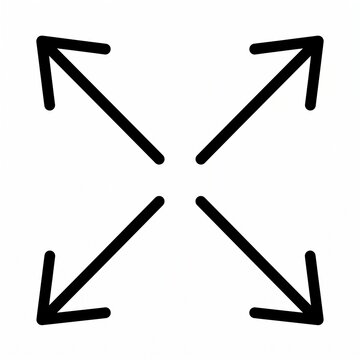 Fullscreen expand icon for digital interface
