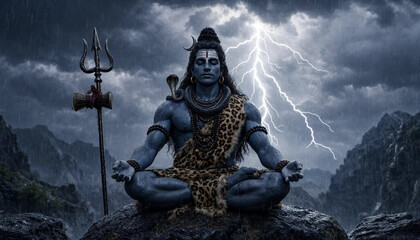 Fototapeta premium Mahadev meditation 