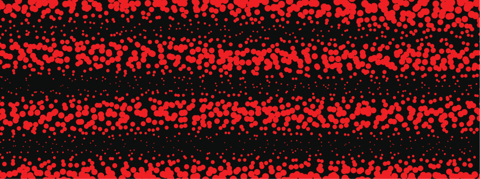 Red halftone pattern seamless vector background for modern graphic design and digital art projects.