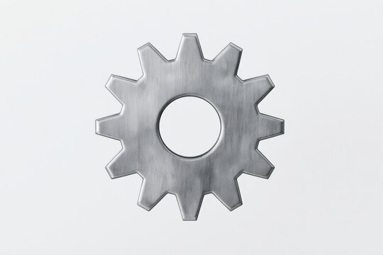 Metal gear with sharp teeth and smooth center hole