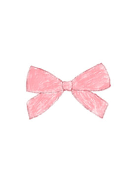 pink bow isolated on white background