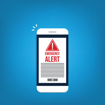 Urgent Emergency Alert on Smartphone Screen