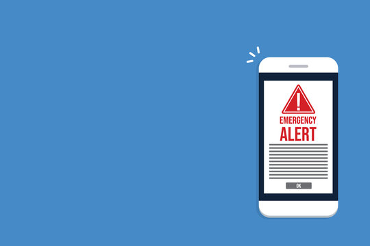 Mobile Phone Emergency Alert Screen