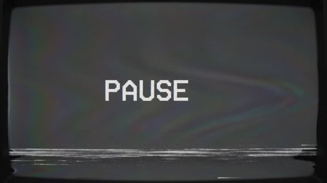 Vcr playing paused vhs tape on screens with multiple screens entertainment technology electronic recorder player device video media