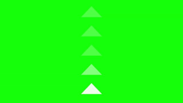Black White Triangle Horizontal 16:9 Green Screen