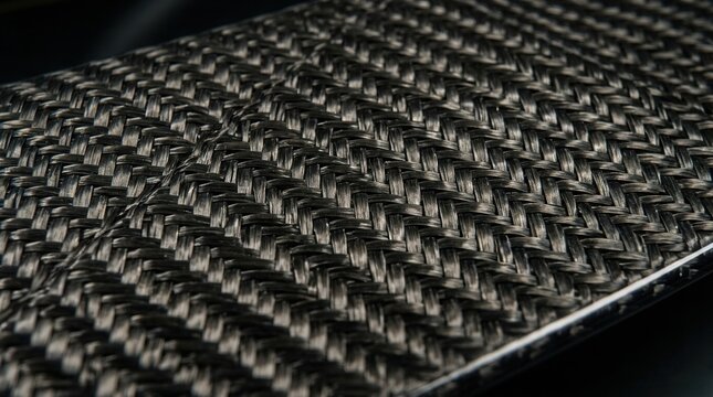 Close-up of a Carbon Fiber Weave Pattern.