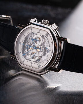 Daniel Roth self-winding chronograph, Skeleton Chronograph model, reference 447.X.60, 18kt white gold case with skeleton dial. Milan, Italy, August 21, 2026