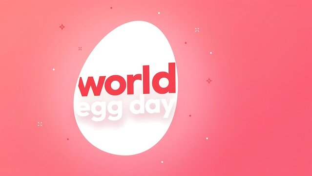 World egg day celebration with stylish egg graphic