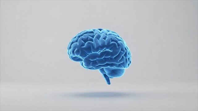 Human hand interacting with a glowing digital brain interface representing artificial intelligence and cognitive technology.