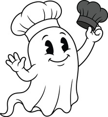 Fototapeta premium Set of twelve black and white hand drawn pumpkin icons with various spooky and funny facial expressions