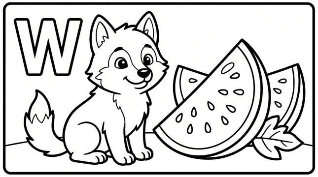 Cute animal alphabet coloring page collection featuring adorable original animals, letters A to Z, playful objects, simple activities, bold outlines, and clean compositions. Perfect for preschool lear
