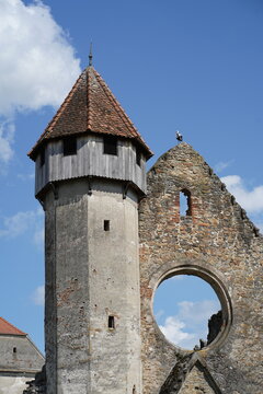 Ruins of the Carta (Kerz) Monastery Church in Transylvania, Romania