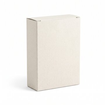Blank cardboard folding packaging box isolated on white background