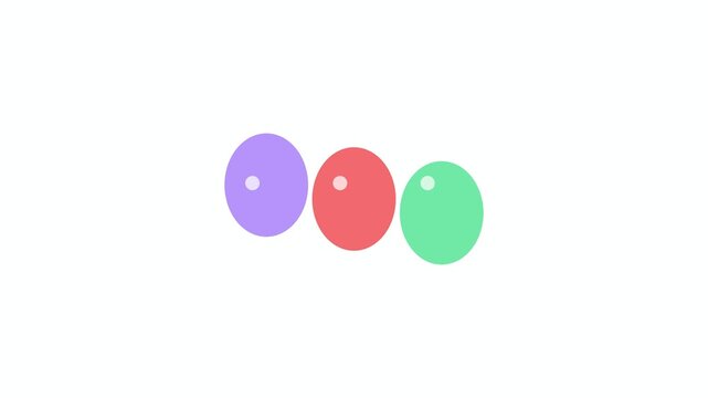 Squishy gummy Trio Of Bouncing Gummy Beads bounce loop