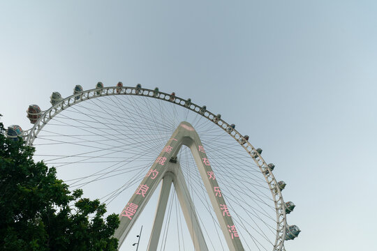 Low angle view of The Bay Glory observation wheel