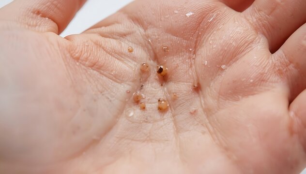 Close-up of newborn baby belly button with healing umbilical stump and medical clamp